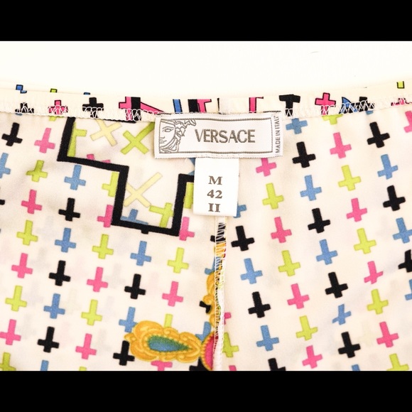 Versace Cross Print Swimsuit - Picture 6 of 7